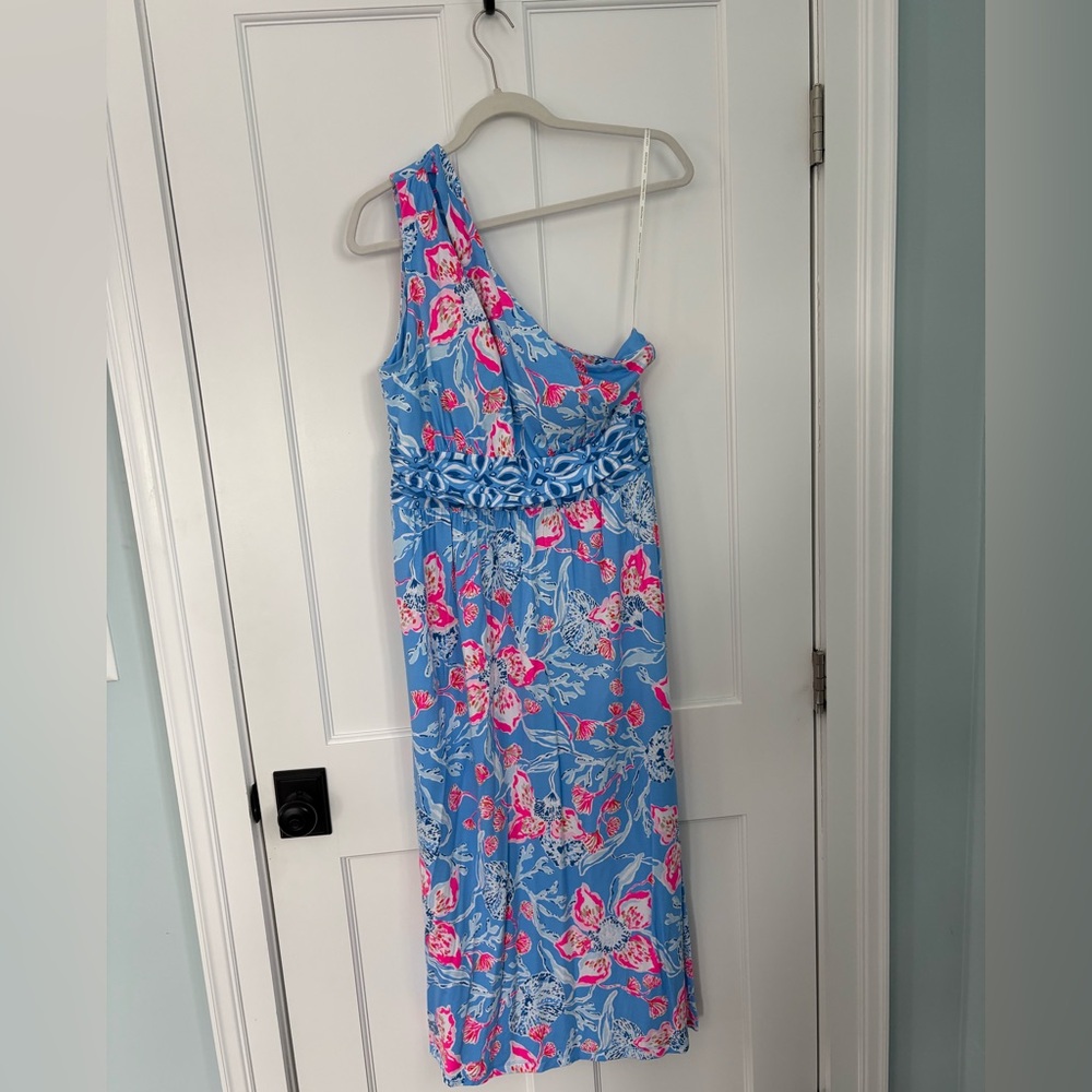 Lilly Pulitzer Blue and Pink Floral Dress